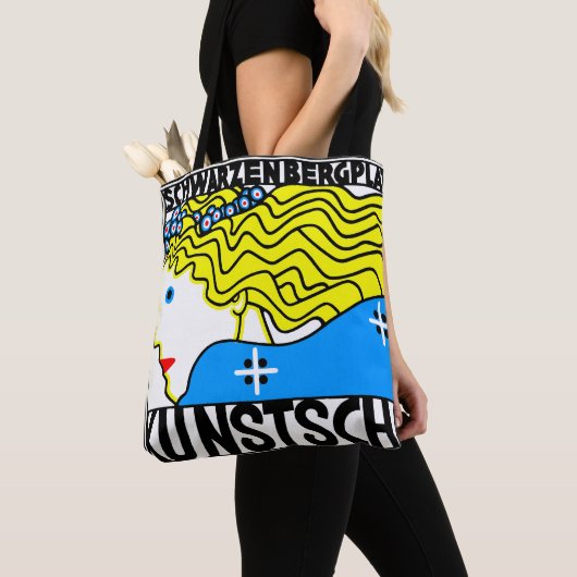 Tote Bag 1908 Vienne Art Nouveau Salon Art Nouveau Maiden (De près)