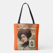 Tote Bag 1909 Comment faire Mlle Josephine partition (Dos)