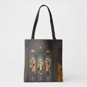 Tote Bag 1923 Affiche D'Une Église Avec Fenêtre En Verre Ti (Devant)