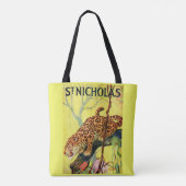 Tote Bag 1929 Revue Saint-Nicolas empreinte de léopard (Dos)