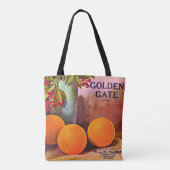 Tote Bag 1950 Golden Gate Marque orange crate étiquette (Dos)