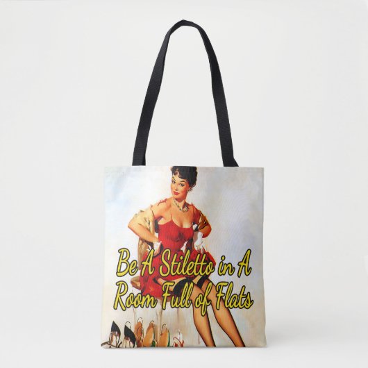 Tote Bag 1950's Trying on Shoes par Gil Elvgren (Devant)