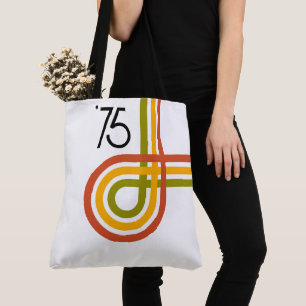 Tote Bag 1975 Tendance Retro Rainbow Stripes Fourre-tout