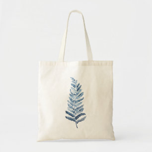 Tote Bag 1 aquarelle de fougère indigo