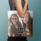 Tote Bag 1 Collage photo Monogramme personnalisé en option