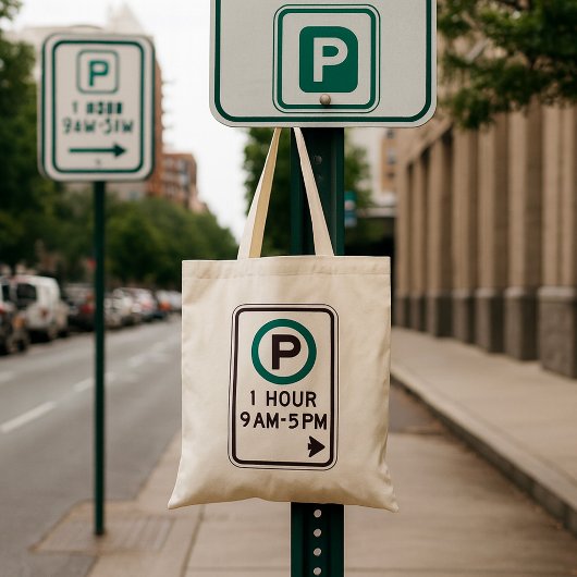 Tote Bag 1 Heure De Parking Pour Zones De Parking Contrôlée
