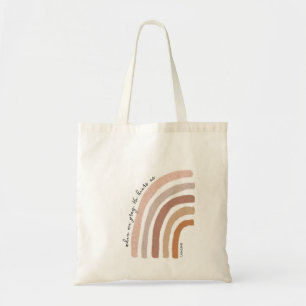 Tote Bag 1 John 5:15 - Arc-en-ciel de Boho
