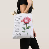 Tote Bag 1 Timothée 4:12 - Jeune Bible Verse Fleur (De près)