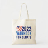 Tote Bag 2022 Warnock pour le Sénat américain Georgia Ameri (Devant)