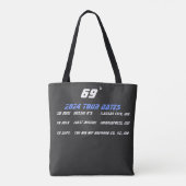 Tote Bag 2024 69º Tour Fourre-tout avec Dates (Dos)