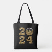 Tote Bag 2024-Nouvel An-Ball-NYC Or- (Dos)