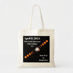 Tote Bag 2024 Total Solaire Eclipse Papier