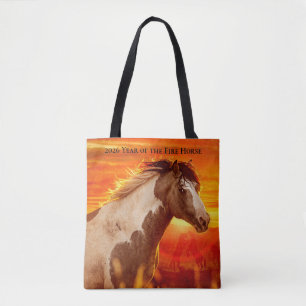 Tote Bag 2026 Année du Cheval de Feu - Voyageur