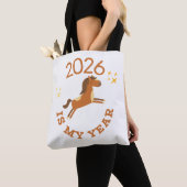 Tote Bag 2026 est mon année année du Cheval (De près)
