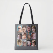Tote Bag 24 photo collage grey (Devant)