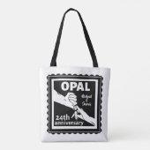 Tote Bag 24e anniversaire du mariage opal traditionnel (Dos)