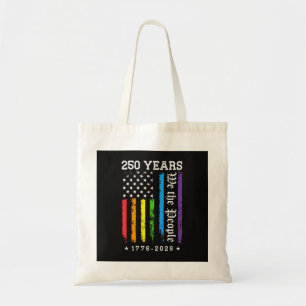 Tote Bag 250 Ans de Drapeau de Fierté LGBT Américain 250e A