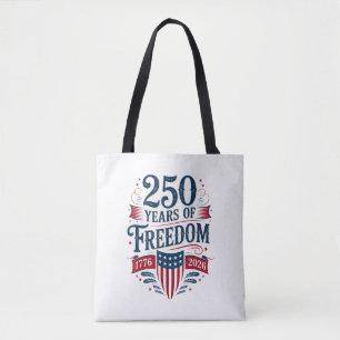 Tote Bag 250 Ans de Liberté 1776 2026 4 Juillet 250e Annive