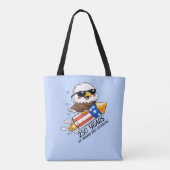 Tote Bag 250 Mauvaises Décisions, Eagle Firecracker du 4 ju (Dos)