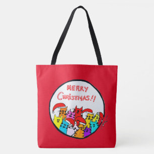 Tote Bag 258 - Christmas Cats Fourre-tout