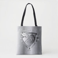 25e anniversaire de Mariage d'argent Emblème cardi