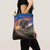 Tote Bag 2815-Paysage du désert au coucher du soleil (De près)