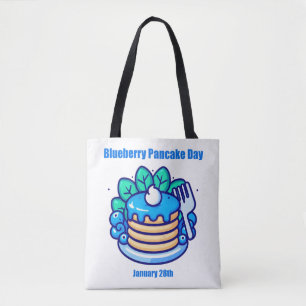 Tote Bag 28 janvier - Jour des crêpes de bleuets