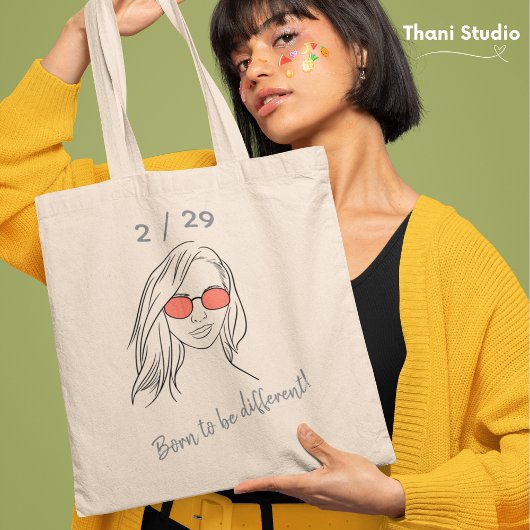 Tote Bag 2 / 29 Né pour être différent année bissextile Ann