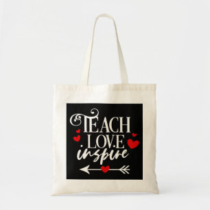 Tote Bag 2/2 Enseigner l'amour Inspirer Chemise maternelle