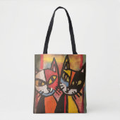 Tote Bag 2 Épaule de chat Fourre-tout (Devant)