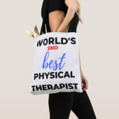Tote Bag 2e meilleur physiothérapeute au monde 2 (De près)