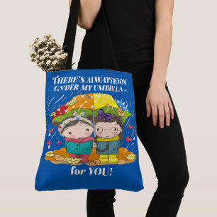 Tote Bag 2ème version Amitié ou famille - VOIR DOS