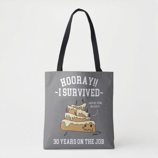 Tote Bag 30 ans au travail 30e anniversaire de l'employé (Devant)