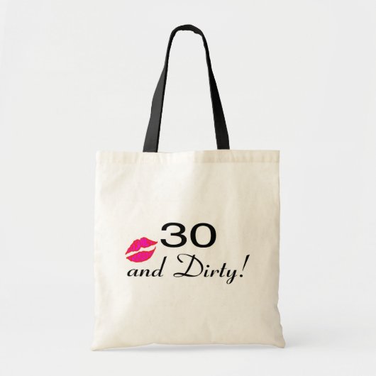 Tote Bag 30 et lèvres sales (Devant)