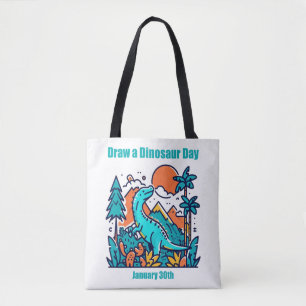 Tote Bag 30 janvier - Dessinez une journée de dinosaures