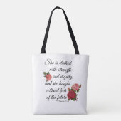Tote Bag 31:25 de proverbes (Dos)