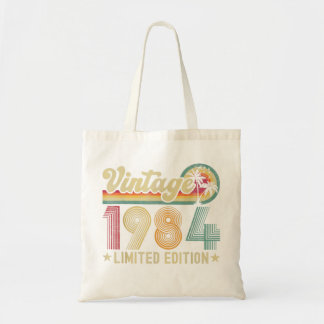 Tote Bag 38 ans Vintage 1984 38e anniversaire Cadeaux femme