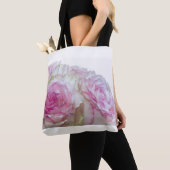 Tote Bag 3975-Roses roses et blanches (De près)
