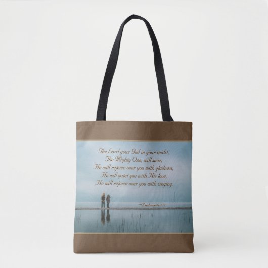 Tote Bag 3:17 Rejoice over you with sinah. (Devant)