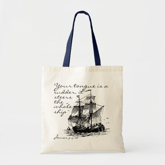 Tote Bag 3:4 de James - 10 bateau fourre-tout (Devant)