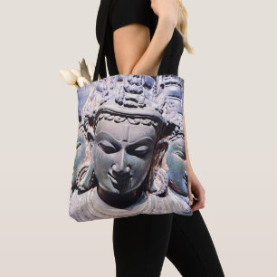 Tote Bag 3 Asie Pierre Façade Antique Statue Photo Style