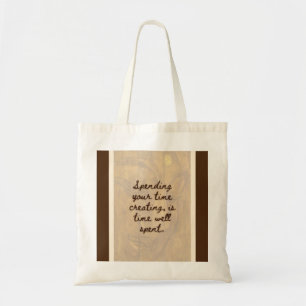 Tote Bag #3 Citation Fourre-tout - BouddhaToday V1 - Rose n