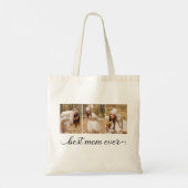 Tote Bag 3 Collage photo Meilleure maman jamais (Dos)