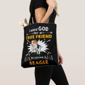 Tote Bag 3 Demandé Dieu Véritable Ami Un Beagle (De près)