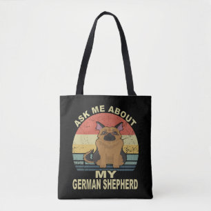 Tote Bag 3 Me Demandez Mon Berger Allemand Vintage