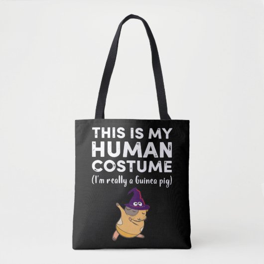 Tote Bag 3 Mon costume humain Je suis vraiment guinéen Coch (Devant)