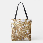 Tote Bag 3D abstraite texture or cristal. (Dos)