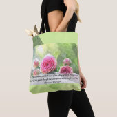 Tote Bag 3h23 de Romains de roses d'aquarelle et 24 (De près)