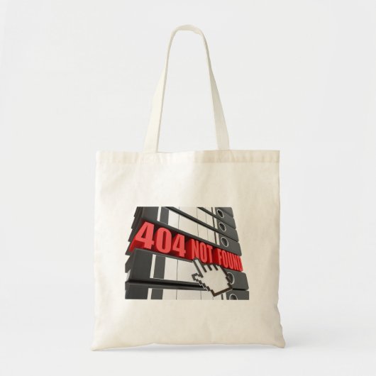 Tote Bag 404 Message d'erreur de site Web introuvable (Devant)