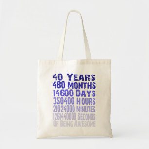Tote Bag 40 ans d'anniversaire impressionnant depuis 40 ans